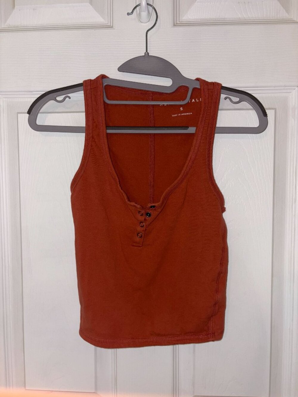 Aéropostale Coral/Orange Long Sleeve Top Size S